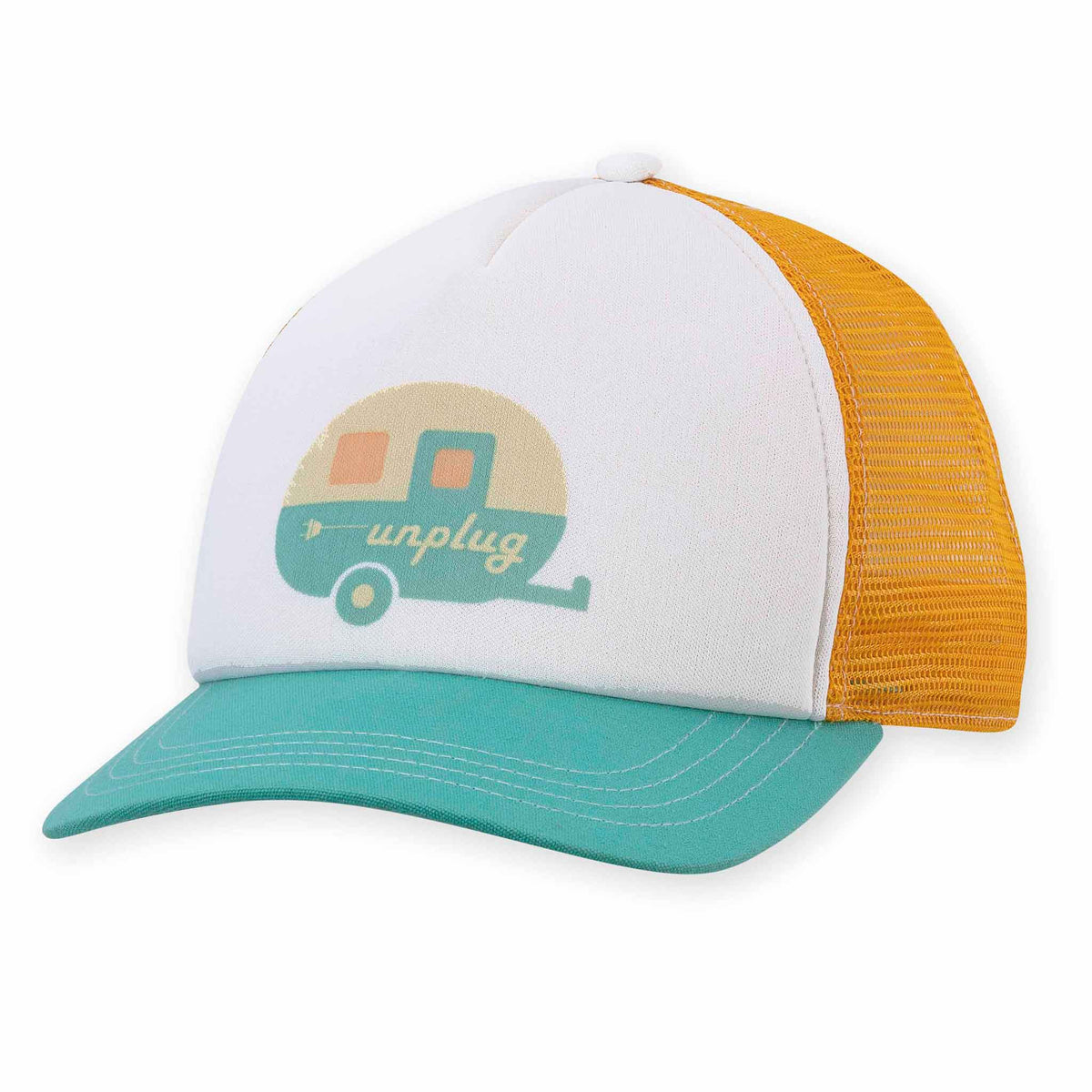 帽子 always coral pattern trucker cap always coral pattern trucker cap