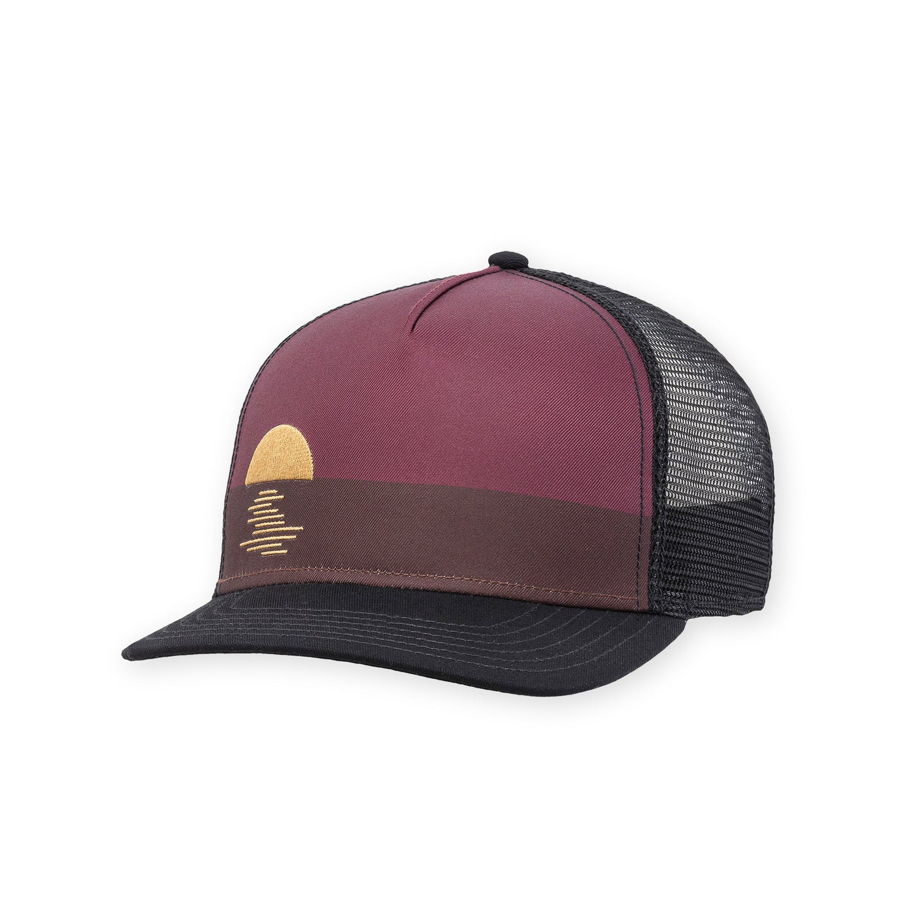 Davis Trucker Hat Truckers Pistil Designs Maroon  