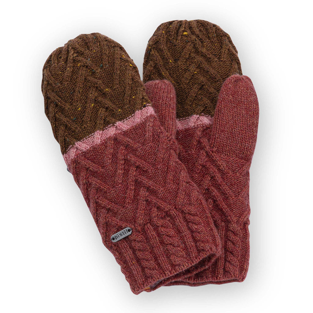 Estes Mitten Gloves, Mittens & Wristlets Pistil Designs Brown  