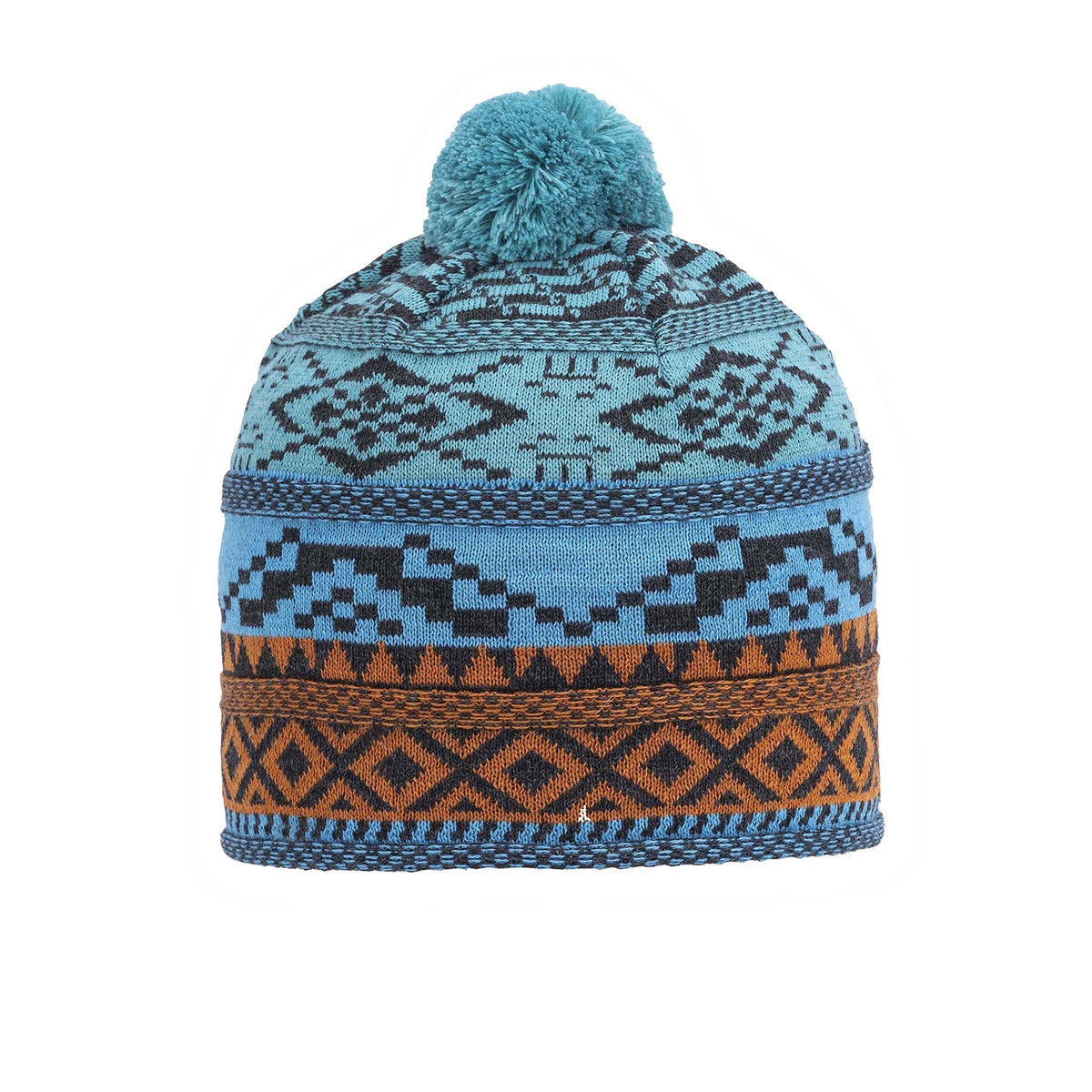 Vintage Eisbär Beanie Hat Cap Eistor Knit Merino‎ Wool Aztec Tribal Teal Blue Mountain Scene Beanie | Sierra Nevada Brewing Co main image 3