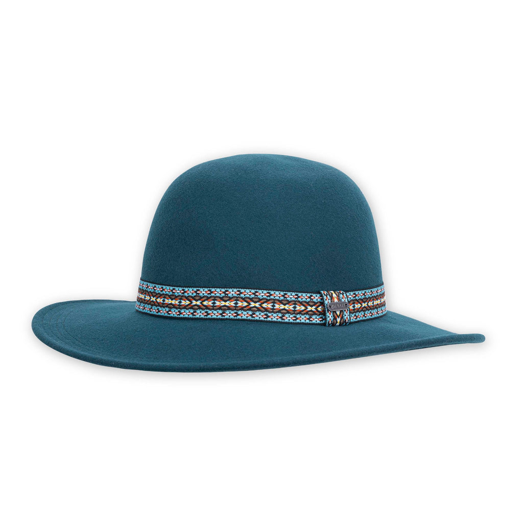 Marlowe Wide Brim Hat Wide Brims & Fedoras Pistil Designs Teal  