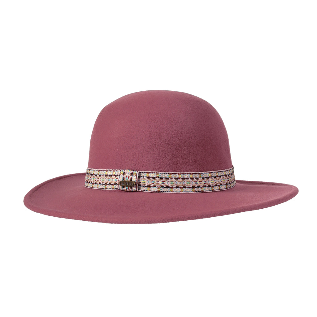 Marlowe Wide Brim Hat Wide Brims & Fedoras Pistil Designs Rosewood