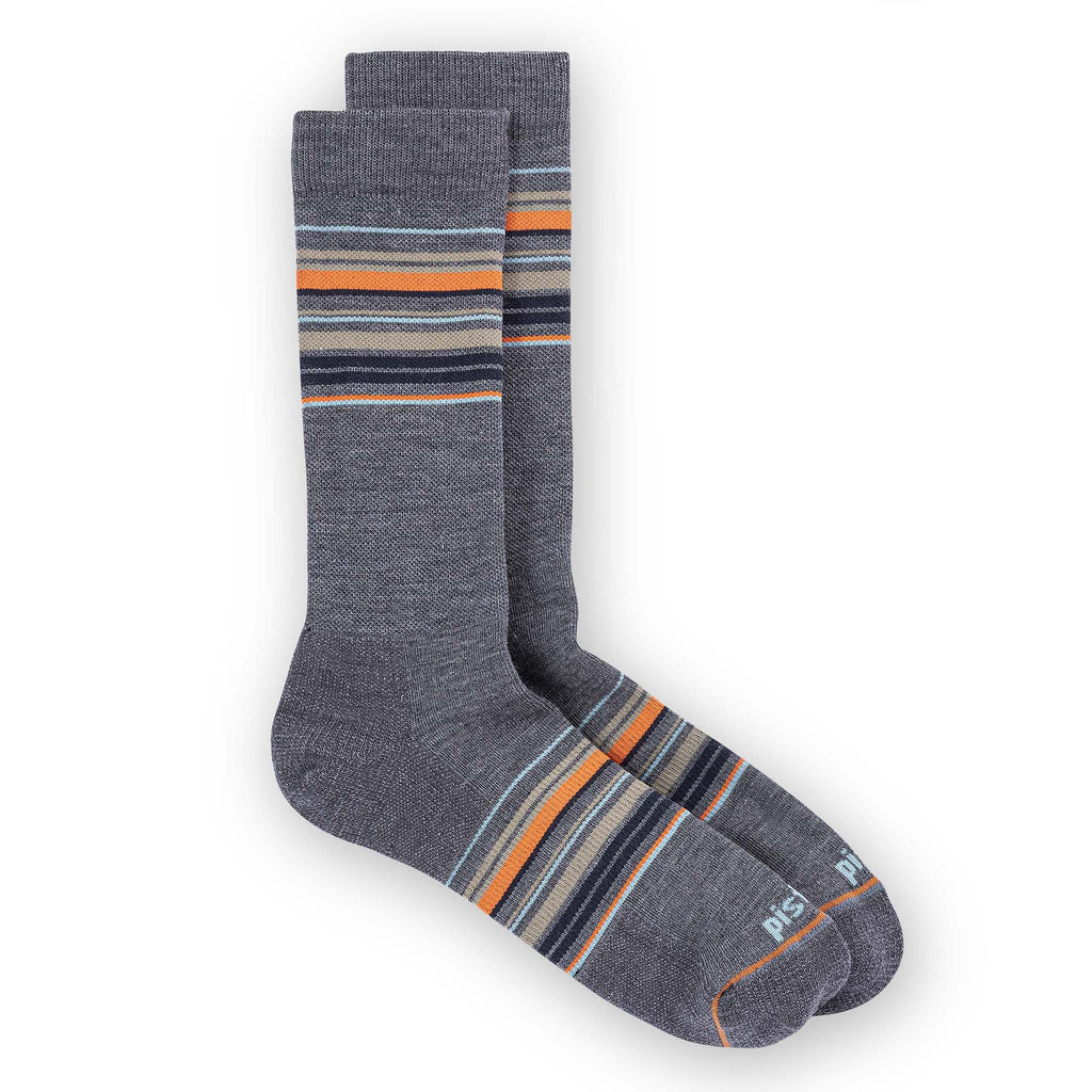 Elwood Crew Sock Socks Pistil Designs Grey Medium 
