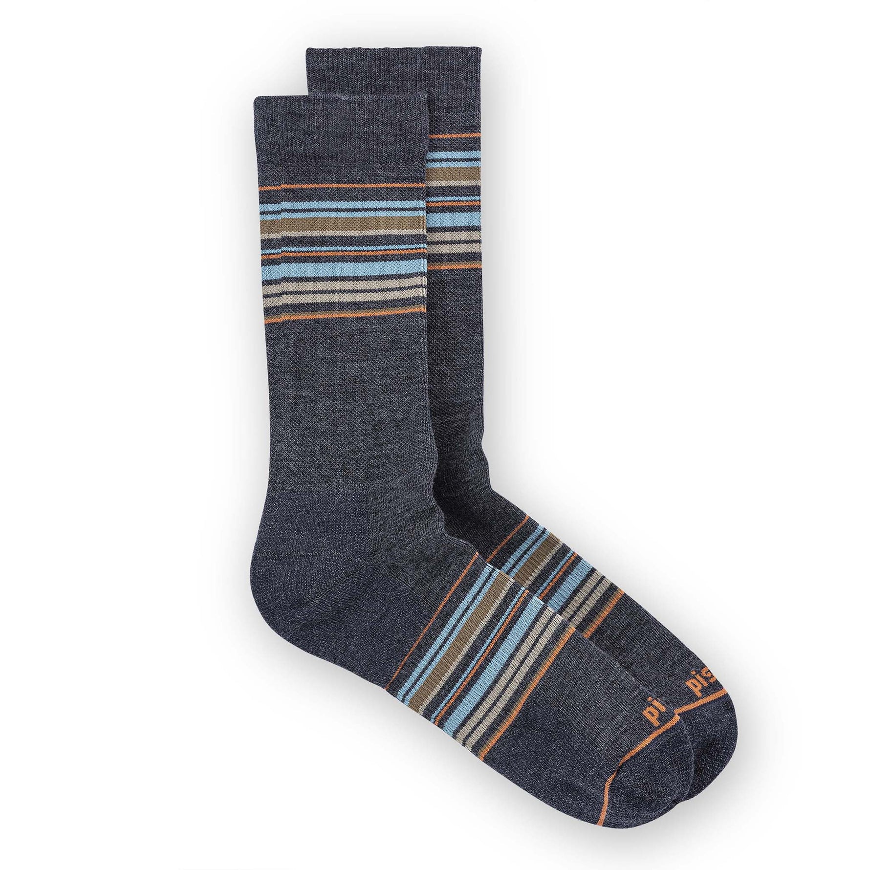 Elwood Crew Sock Socks Pistil Designs Charcoal Medium