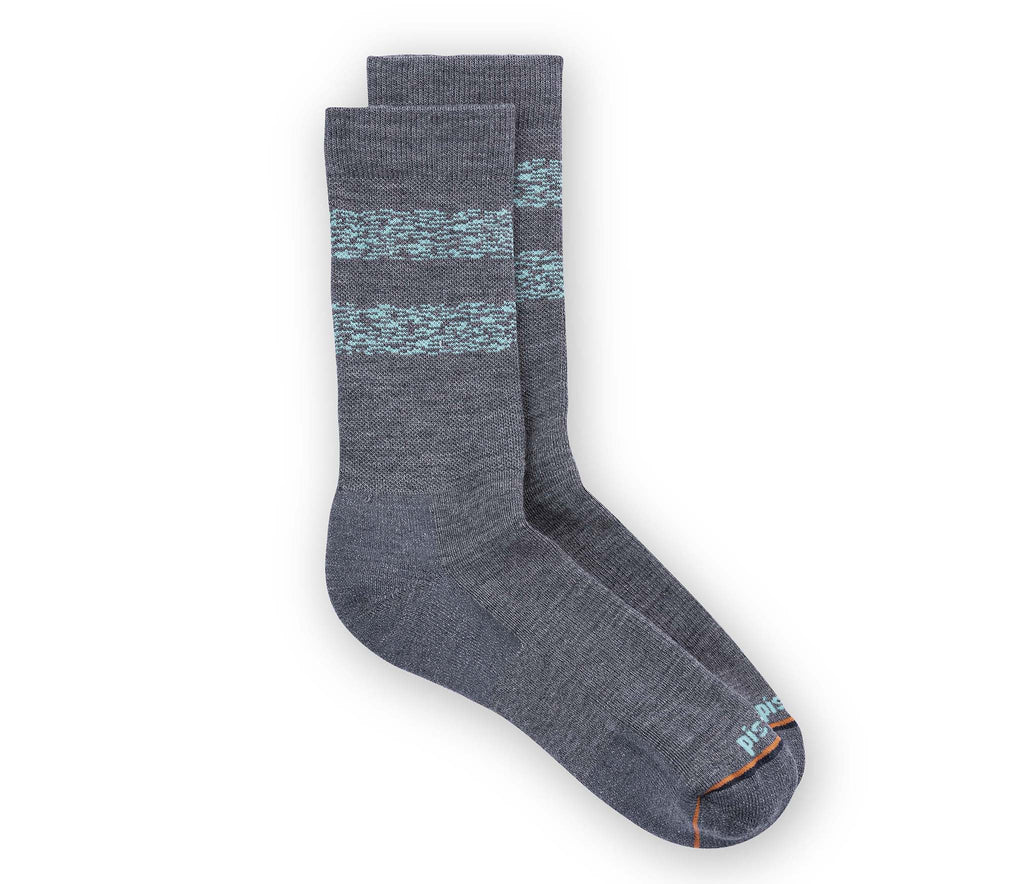 Axel Crew Sock Socks Pistil Designs Grey Medium 