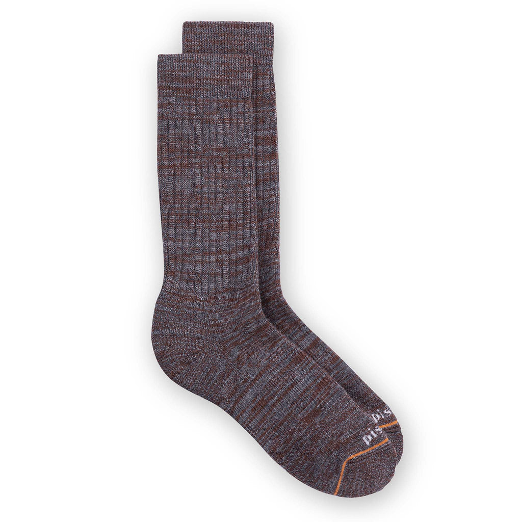 Rocco Crew Sock Socks Pistil Designs Maroon Medium 