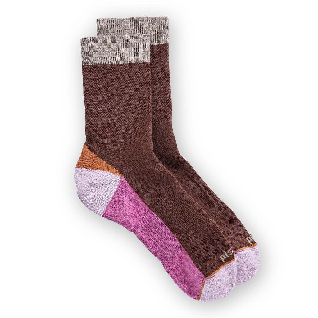 Astrid Sock - Medium  Pistil Designs Pink Brown 