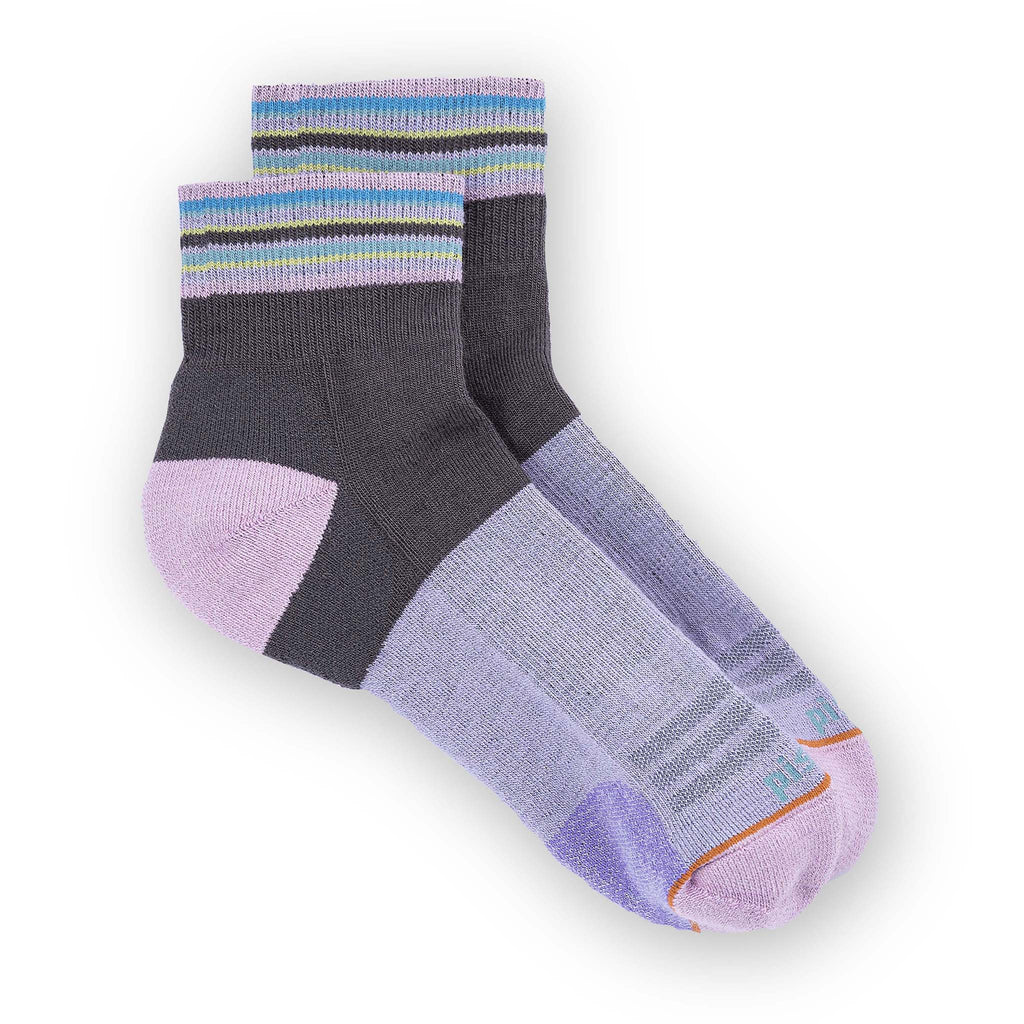 Kaiya Quarter Sock Socks Pistil Designs Grey Small 