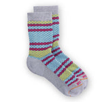 Phoebe Crew Sock Socks Pistil Designs Grey Small