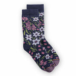 Daisy Crew Sock Socks Pistil Designs Navy Small