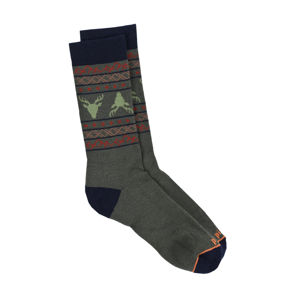 Fraser Crew Sock Socks Pistil Designs Olive Medium