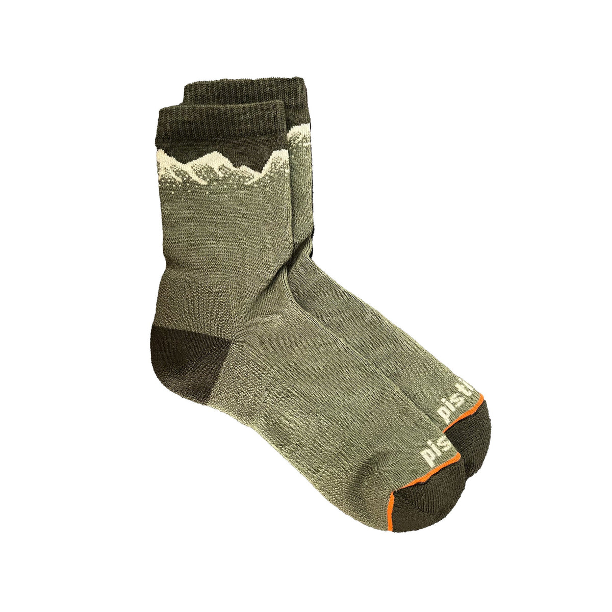 Kids' Briar Crew Sock Kids Socks Pistil Designs Green Kids' Small