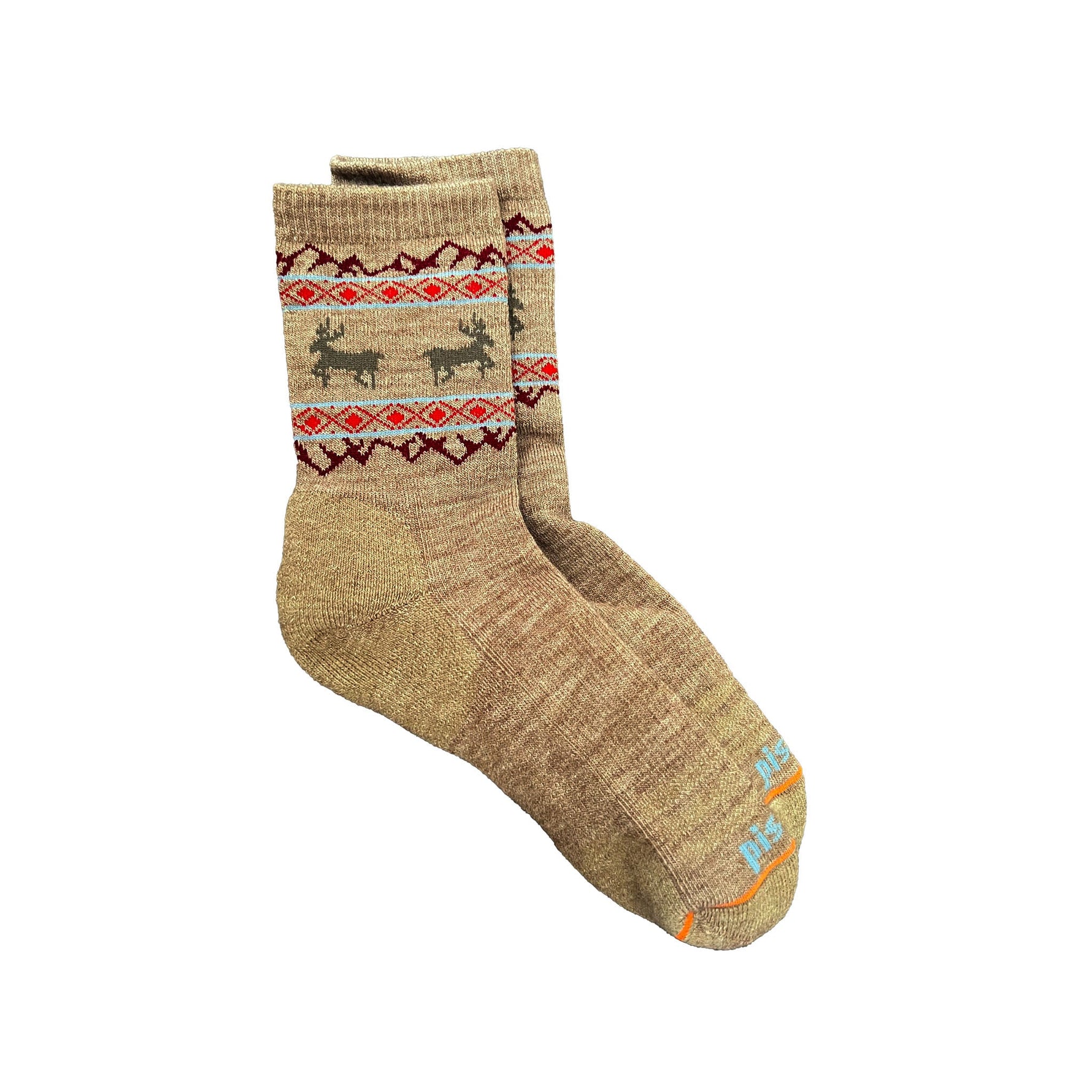 Kids' Hunter Crew Sock Kids Socks Pistil Designs Tan Kids' Small