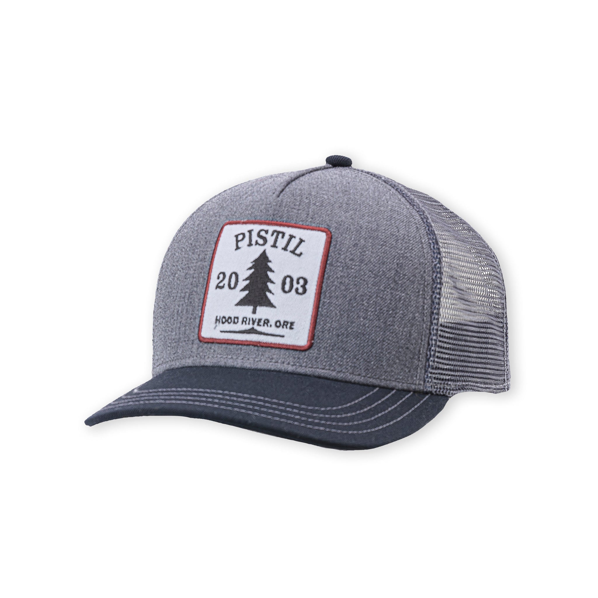 Pistil BurnsideTrucker Mesh Stitched Patch Snapback Hat Cap Pistil Snapback Trucker Hat Multicolor OS Adjustable  main image 2