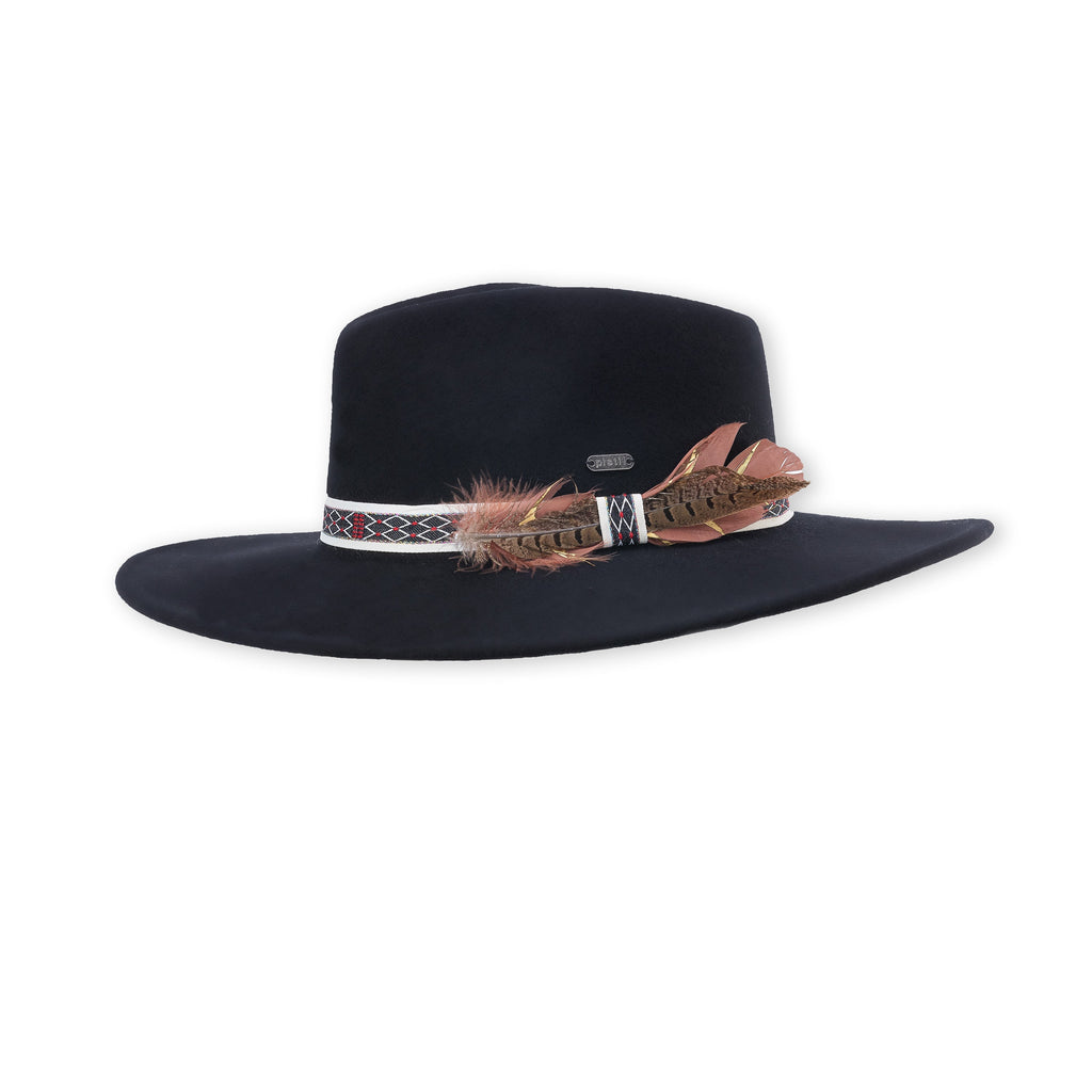 Charlie Wide Brim Hat Wide Brims & Fedoras Pistil Designs Black  