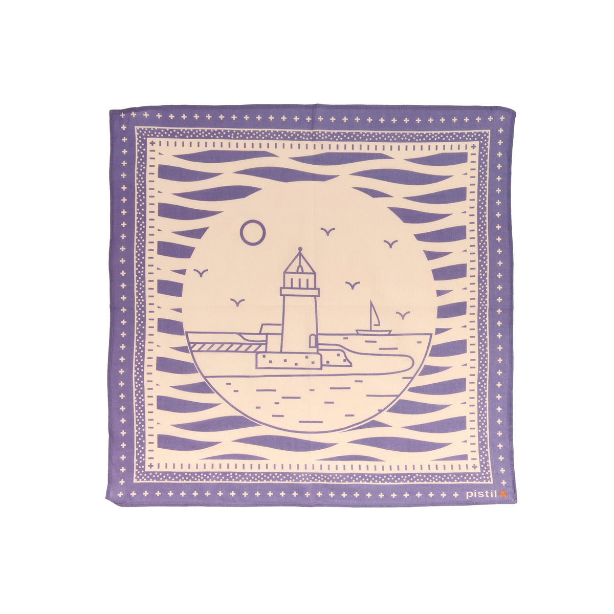 The NeighborHood Collection Bandana Bandana Pistil Designs Brant Point Lighthouse