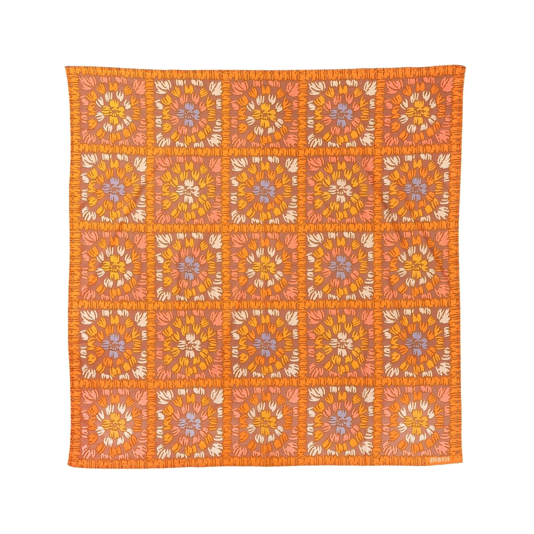 Merilee Oversized Bandana Bandana Pistil Designs Orange
