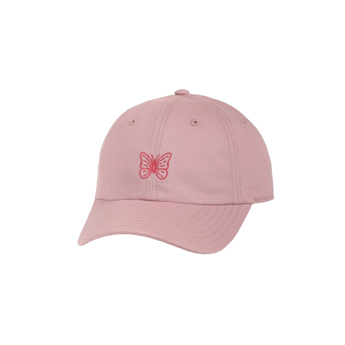 NWT Kate Spade NY Chili Pepper Print Pink Cotton Baseball Cap Designer Hat Chic Kate Spade New York Butterfly Sky Baseball Cap (Women  main image 2