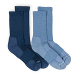 Anywear Essential Lightweight Crew Sock 2 Pack Anywear Pistil Designs Ink/Ice S/M