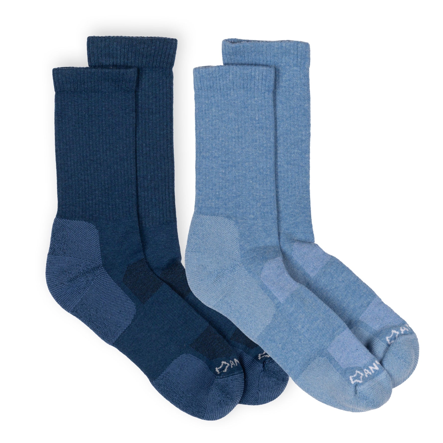 Anywear Essential Lightweight Crew Sock 2 Pack Anywear Pistil Designs Ink/Ice S/M