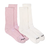 Anywear Essential Lightweight Crew Sock 2 Pack Anywear Pistil Designs Petal/Cloud S/M