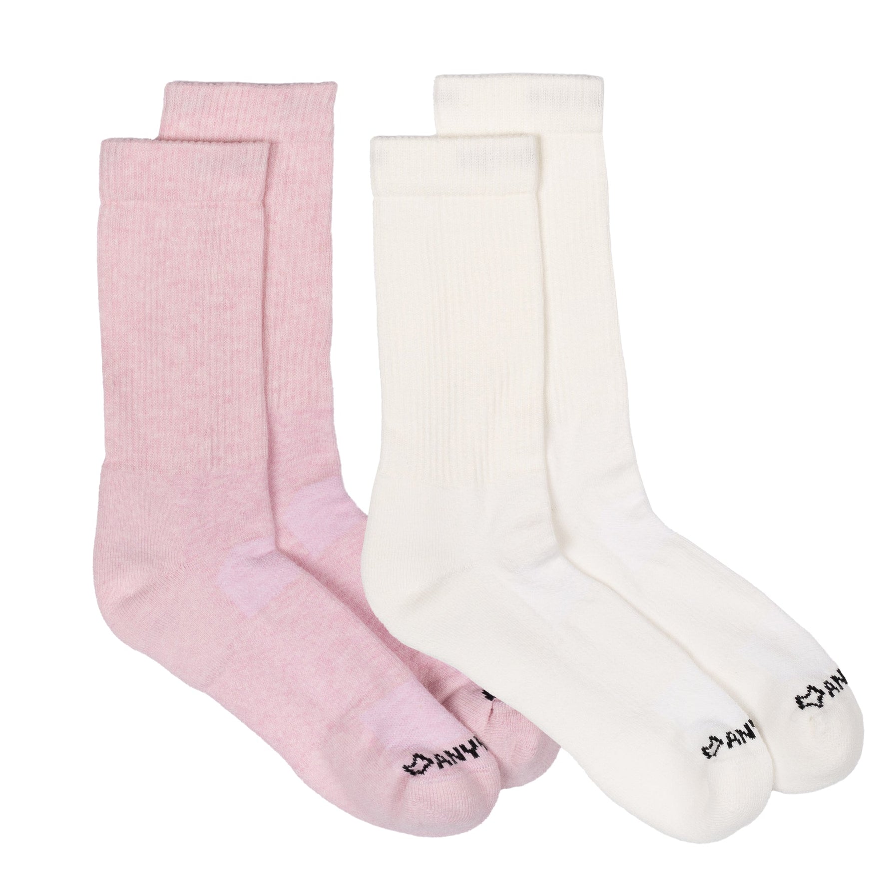 Anywear Essential Lightweight Crew Sock 2 Pack Anywear Pistil Designs Petal/Cloud S/M