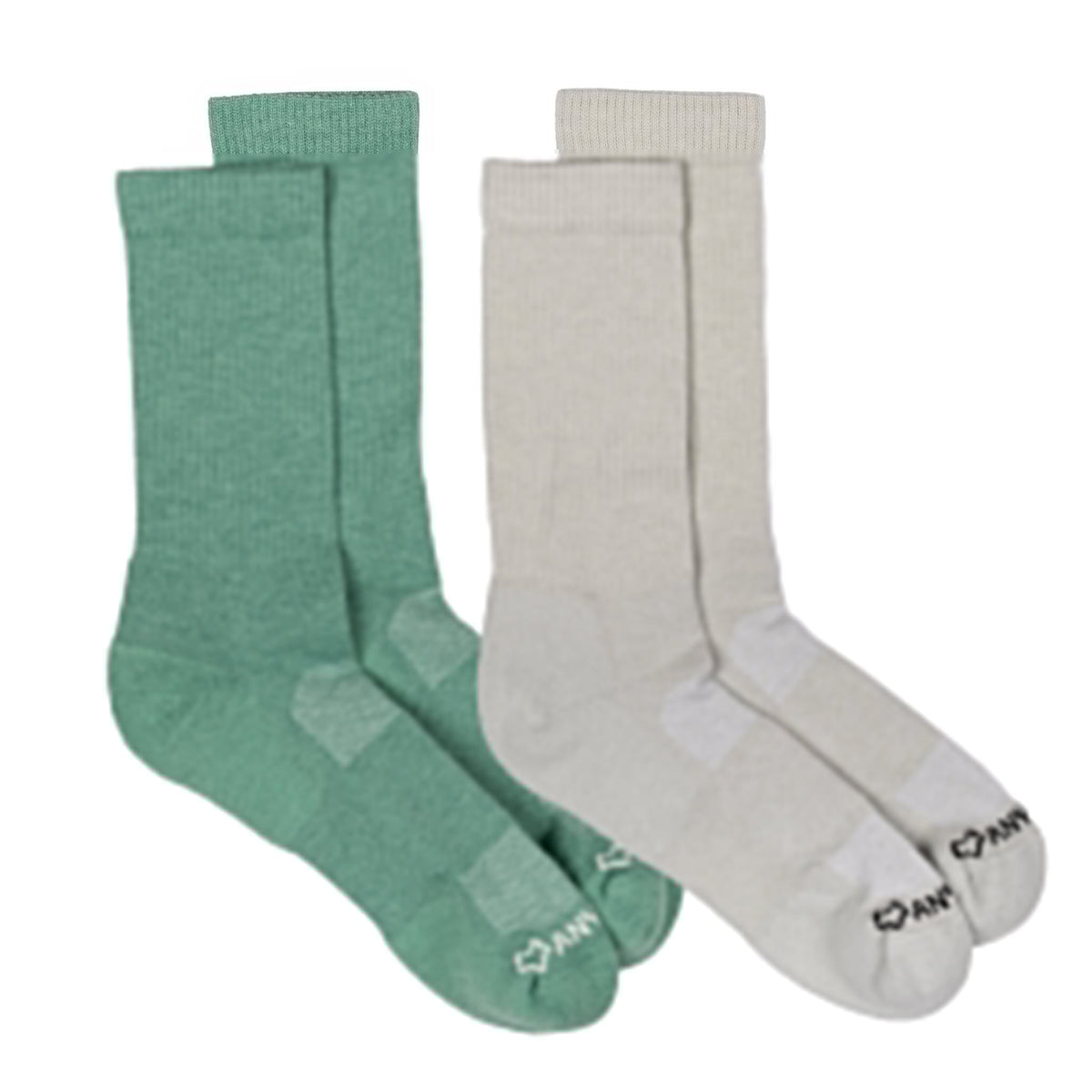 Anywear Essential Lightweight Crew Sock 2 Pack Anywear Pistil Designs Fern/Moss S/M