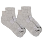 Anywear Essential Lightweight Quarter Crew Sock 2 Pack Anywear Pistil Designs Silver/Silver S/M