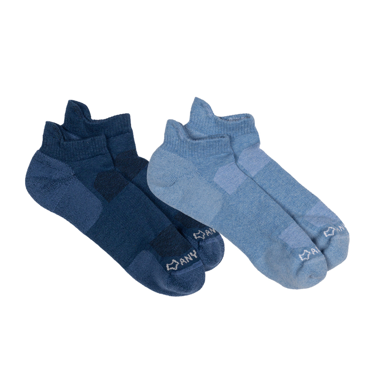 Anywear Essential Lightweight Ankle Sock 2 Pack Anywear Pistil Designs Ink/Ice S/M