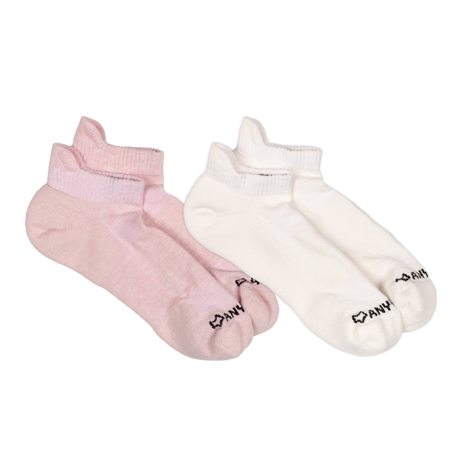 Anywear Essential Lightweight Ankle Sock 2 Pack Anywear Pistil Designs Petal/Cloud S/M