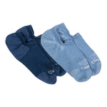 Anywear Essential Lightweight No Show Sock 2 Pack Anywear Pistil Designs Ink/Ice S/M