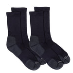 Anywear Essential Lightweight Crew Sock 2 Pack Anywear Pistil Designs Black/Black L/XL