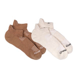 Anywear Essential Lightweight Ankle Sock 2 Pack Anywear Pistil Designs Coffee/Linen L/XL