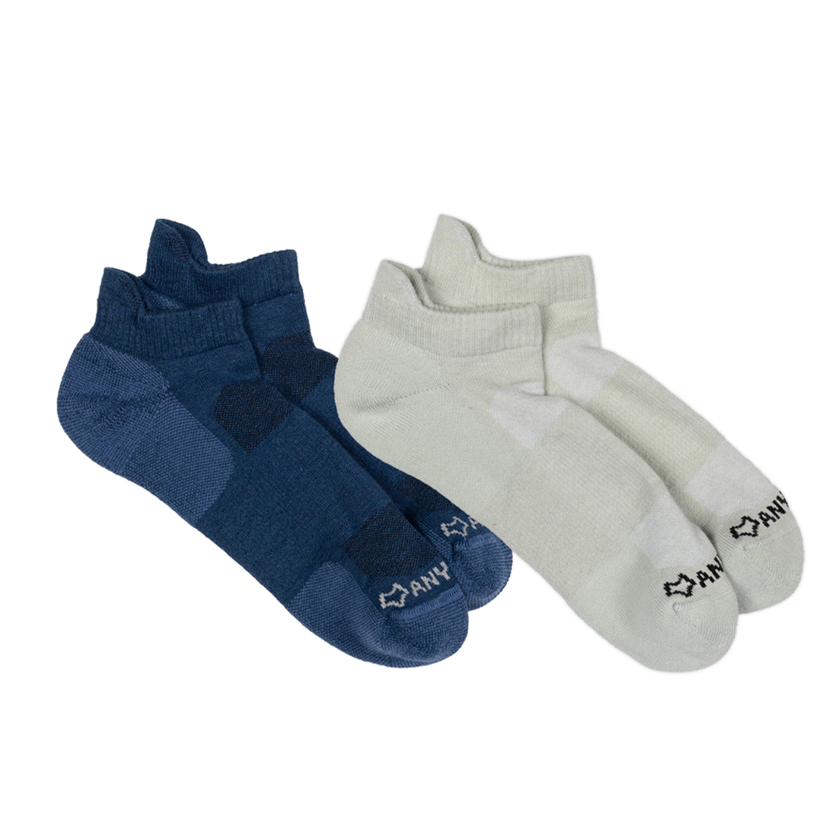 Anywear Essential Lightweight Ankle Sock 2 Pack Anywear Pistil Designs Ink/Moss L/XL