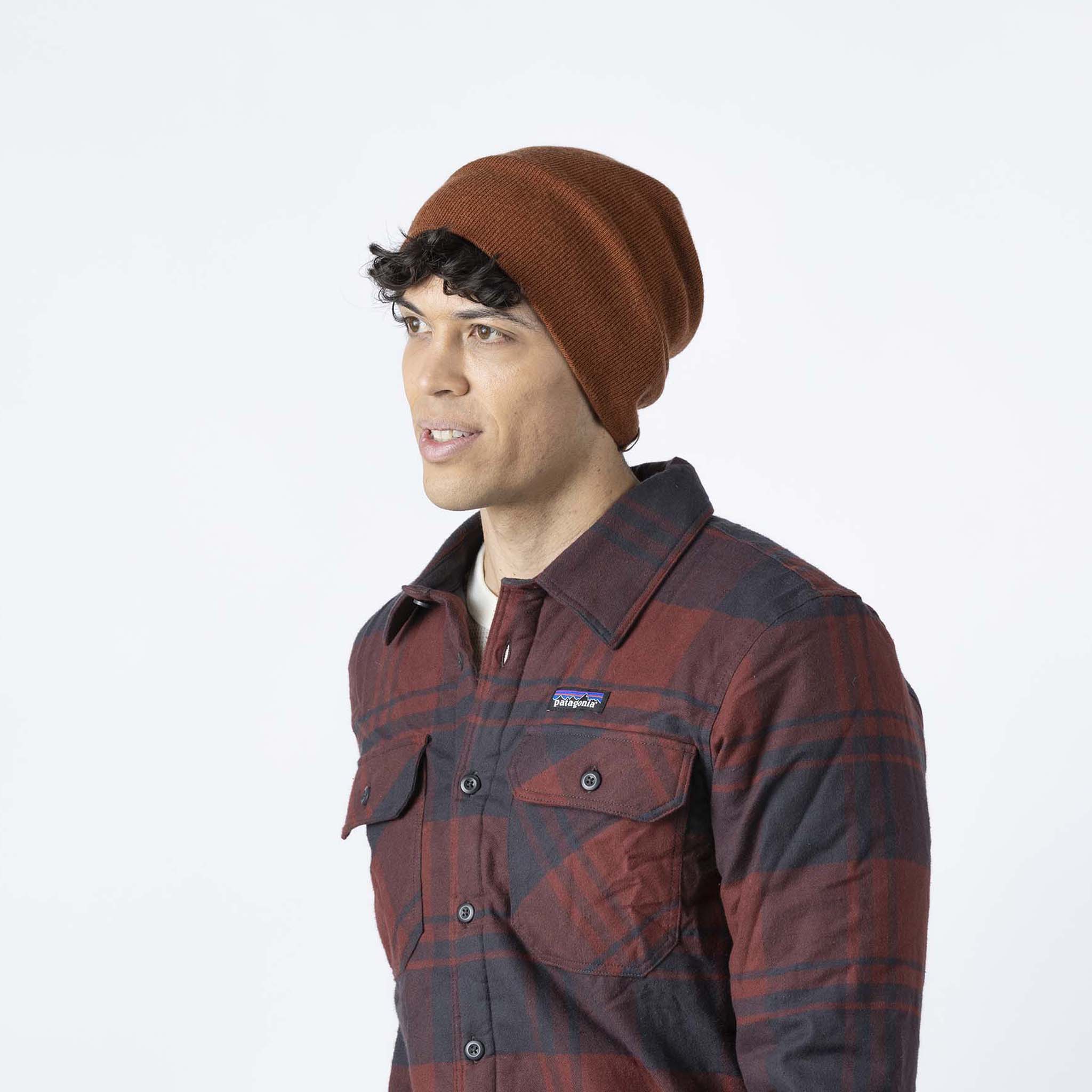 Port Authority Men's Rib Knit Slouch Beanie Hat - 100% Acrylic, Two-Tone, Casual Winter Hat