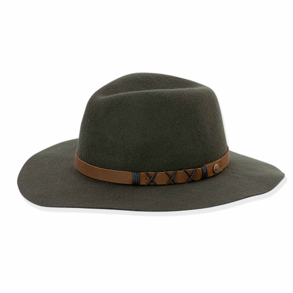 Soho Wide Brim Hat Wide Brims & Fedoras Pistil Designs Olive  