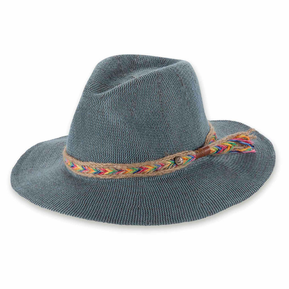 Luka Sun Hat Sun Hats Pistil Designs Denim/Turquoise  