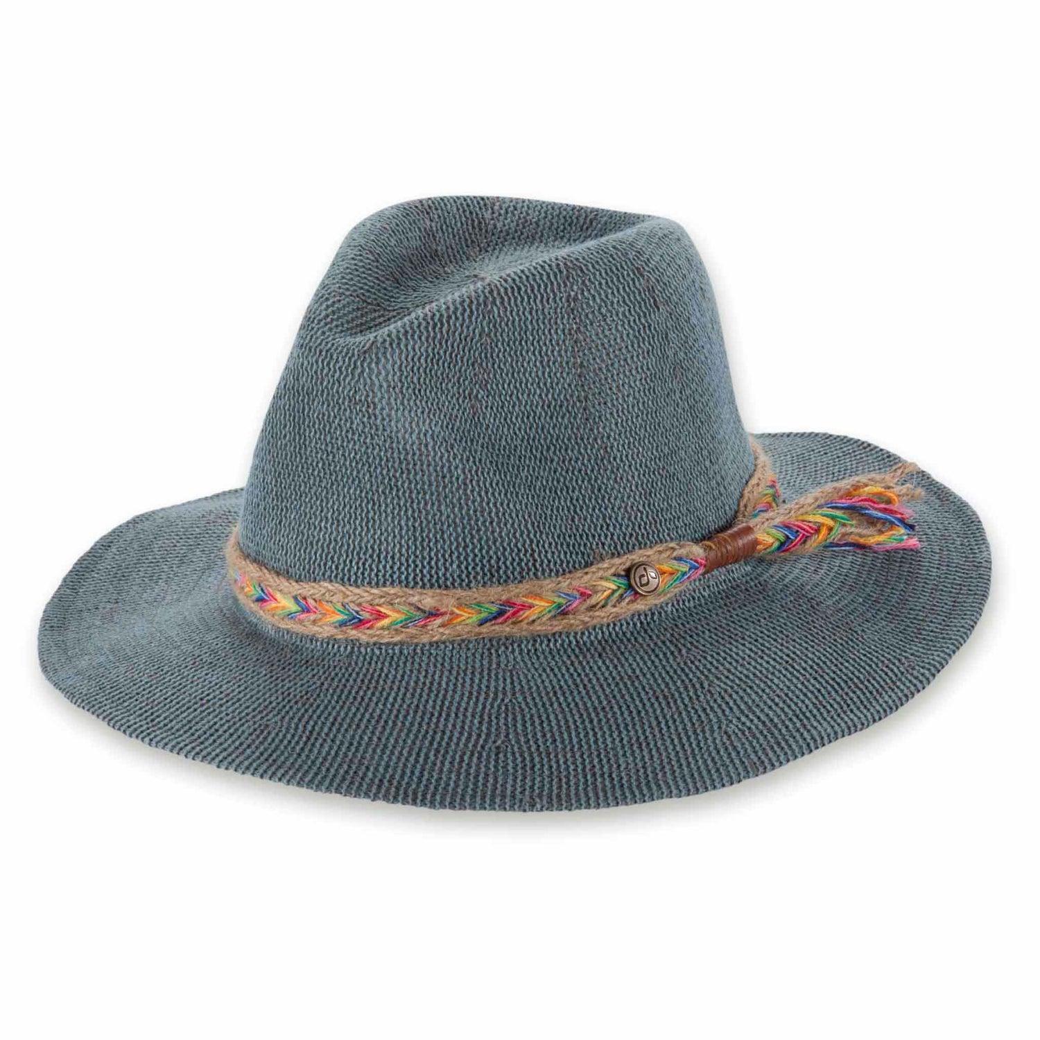 Luka Sun Hat Sun Hats Pistil Designs Denim/Turquoise  