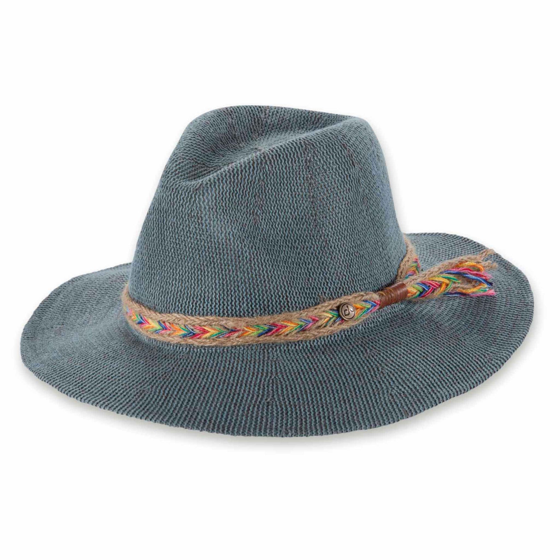 Luka Sun Hat Sun Hats Pistil Designs Denim/Turquoise  