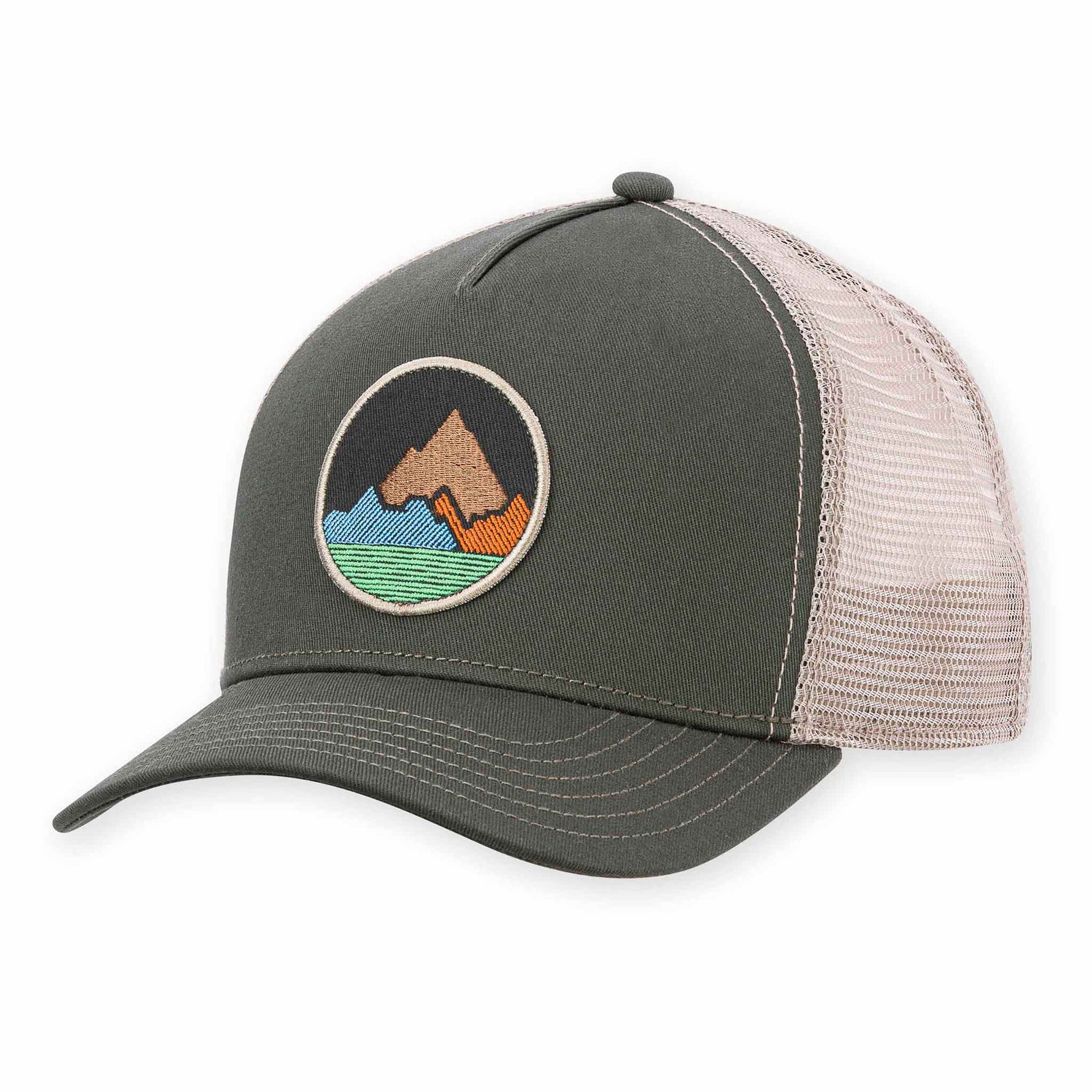 Spike Trucker Hat Truckers Pistil Designs Olive  